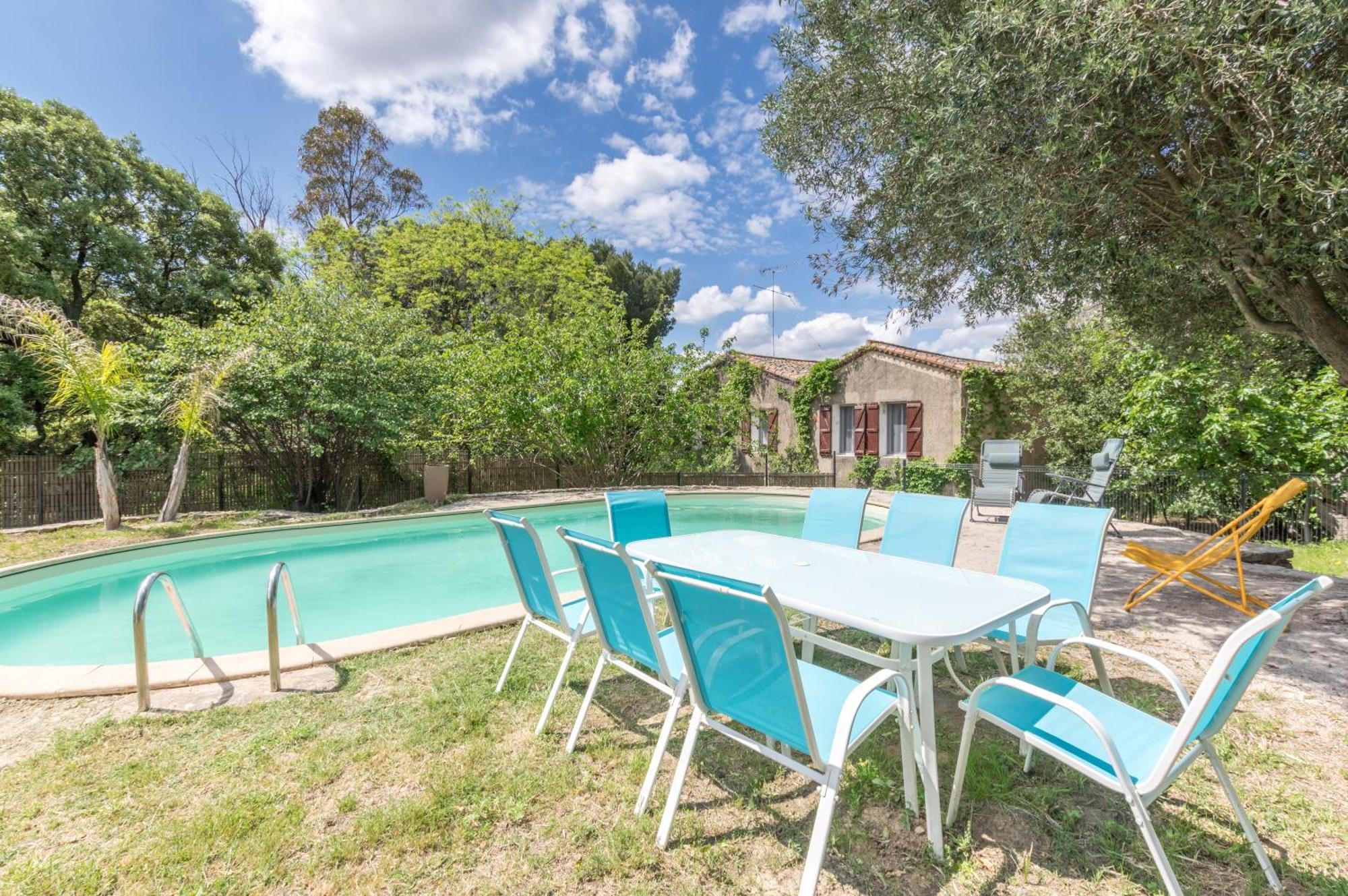 Maison Avec Piscine Location De Vacances Ferme Pedagogique Du Dolmen Le Pouget Luaran gambar